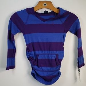 RALPH LAUREN 100%COTTON STRIPED HOODIE SIZE 3T